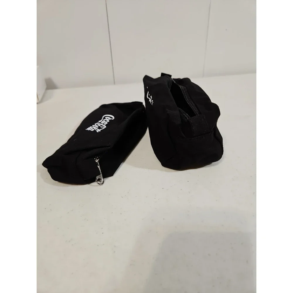 Coca-Cola Pencil Bag Set Of 2 New Black/white  Coca-Cola Logo